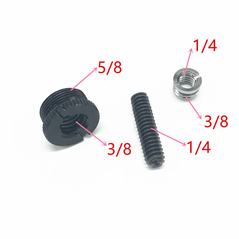 5/8 &quotПапа 1/4&quot до 3/8 винт Резьба микрофон Стенд адаптер микрофонный аксессуары