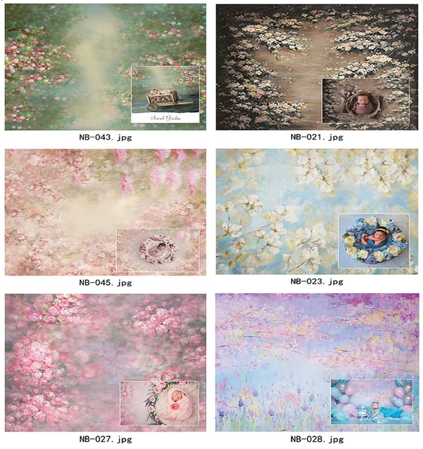 Art fabric photography backdrops newborn baby shower decorations photocall background props vinyl photographic backgrounds