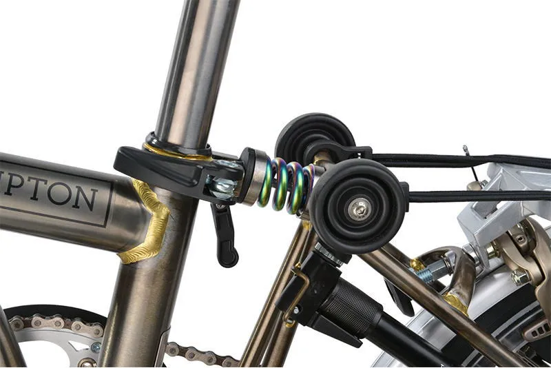 ROCKBROS, велосипедный Бромптон, амортизатор, титановый сплав, пружина, задний амортизатор для горного велосипеда, часть для велосипеда Brompton, 4 цвета