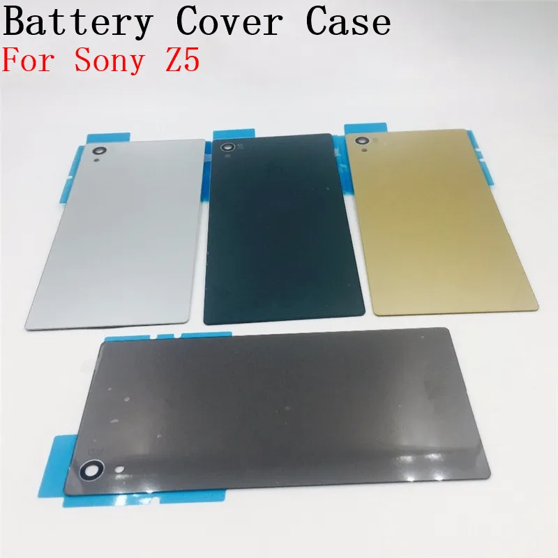 

For Sony Xperia Z5 5.2 inch Back Glass Battery Cover+NFC Waterproof Sticker Z5 E6603 E6633 E6653 E6683 Housing Rear Door Cover