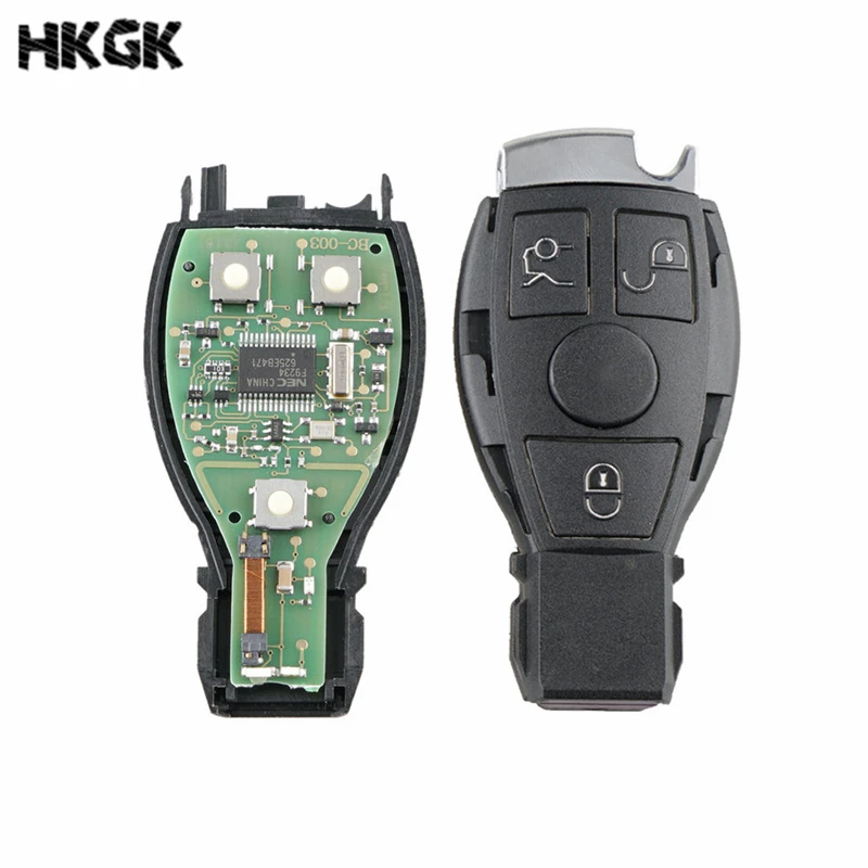 3 кнопки Smart Remote Key Keyless Fob Для Mercedes Benz После 2000 + NEC & BGA Замена микросхемы 315 МГц/433