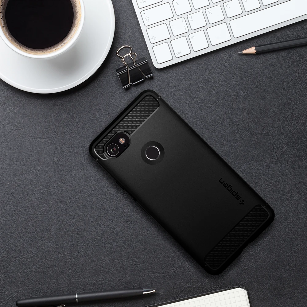 SPIGEN Google Pixel 2 XL чехол прочный Броня черный F17CS22279