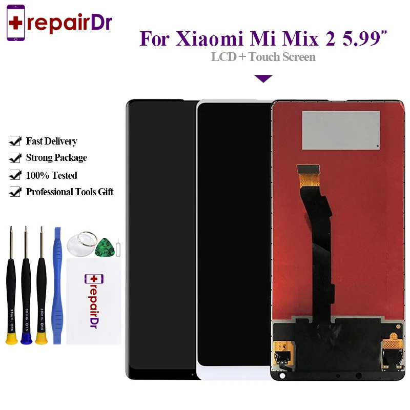 

Original For Xiaomi Mi Mix 2 LCD Display + Touch Screen 5.99'' Tested New Digitizer Assembly With Frame For Xiaomi Mi Mix 2 Lcd