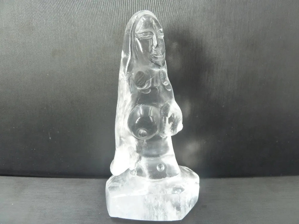 236g NATURAL QUARTZ Crystal carved great mother T1221 | Дом и сад