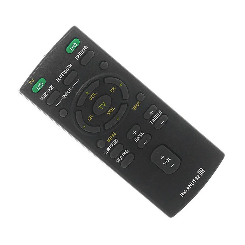 2AAA IR Directly Replace Remote Controller RM-ANU192 with Bluetooth button SUB For Sony Soundbar RM-ANU191 HT-CT60BT SA-CT60BT