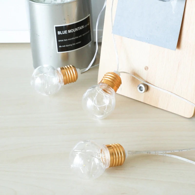 10 Bulbs LED Lights LED String Lights Festoon Party Fairy Lamp for Wedding Events lamp Garden Party Bar Bistro Decor Lighting