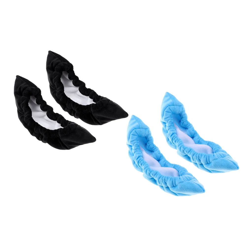 2Pairs Ice Hockey Figure Skate Terry Cloth Sport Blade Covers Soakers Guards