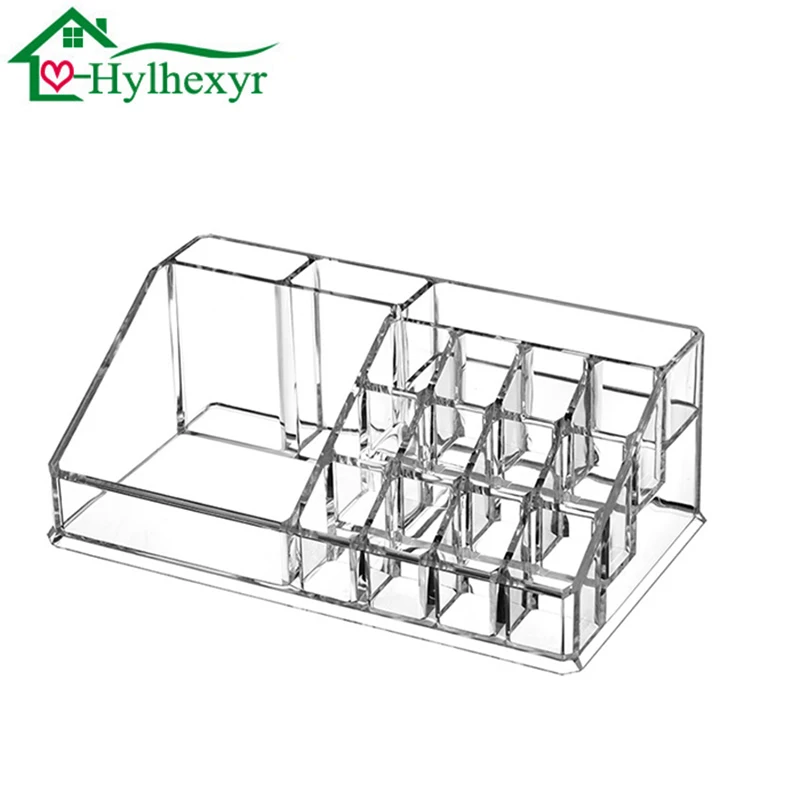  New hot Creative Holder Acrylic Transparent Storage Box Makeup brush Stick Cosmetics Jewelry Casede
