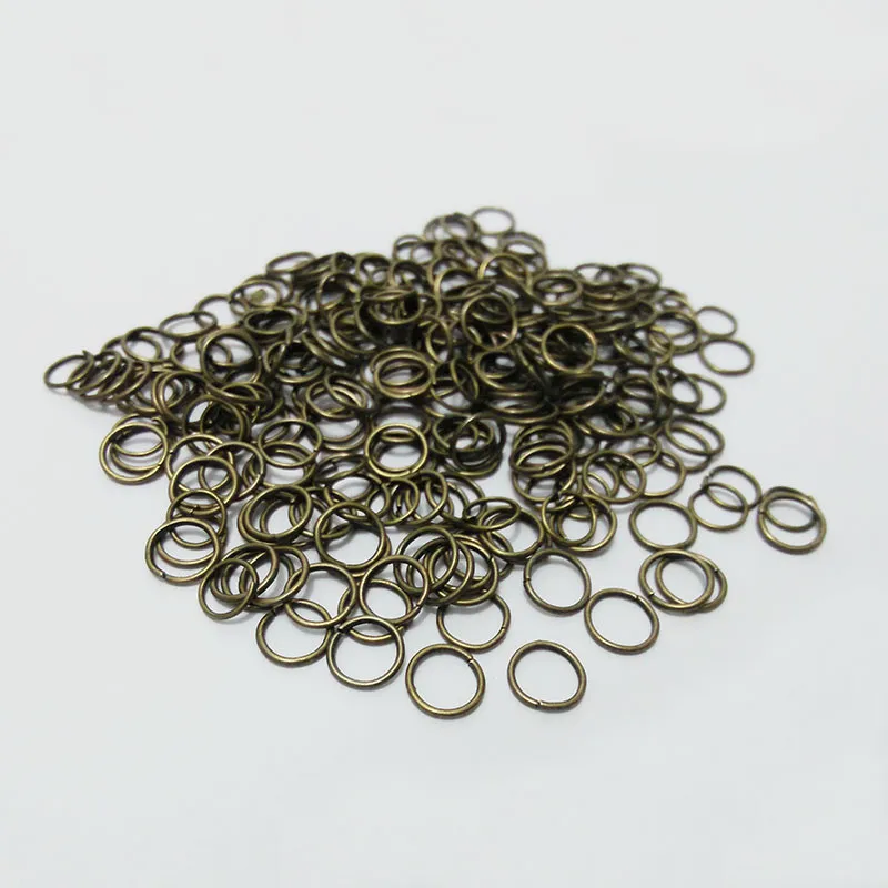 BEAUCHAMP ювелирные изделия фурнитура ожерелье соединитель прыгающие Кольца Открытые петли крючки браслет из застежек разделитель бусины шнур подвески - Цвет: 6mm bronze