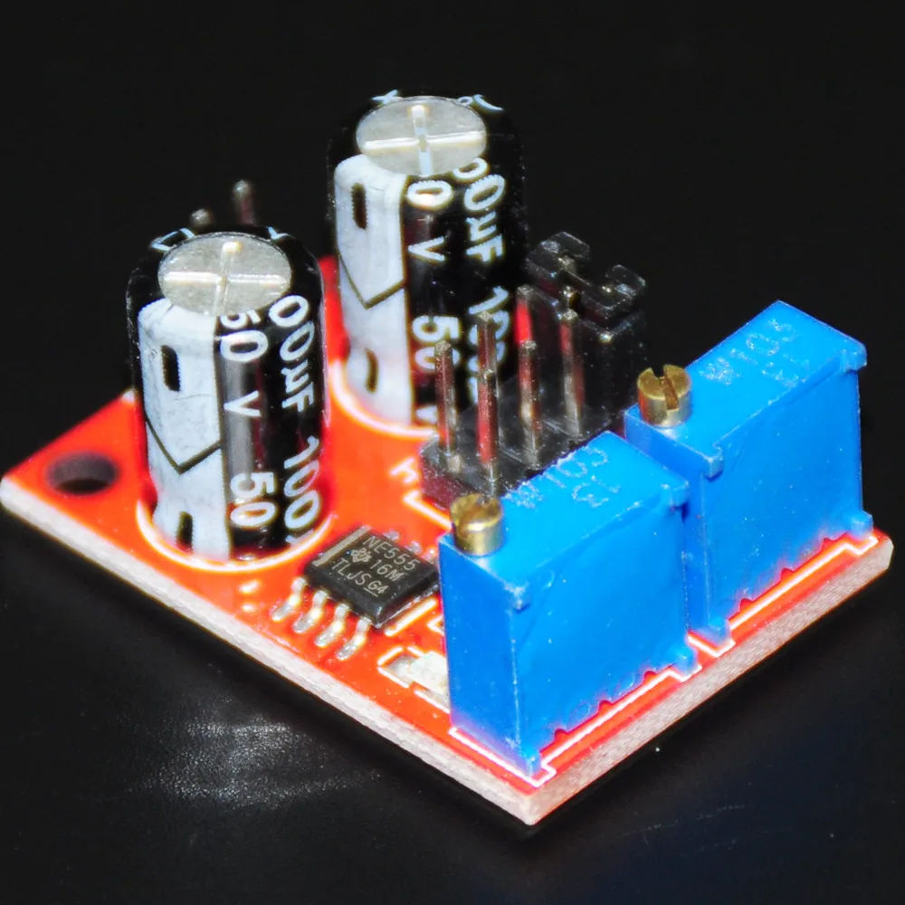 

NE555 Pulse Frequency Module Duty Cycle Adjustable Square Wave Signal Generator Electronic DIY Kits Module Stepper Motor Driver
