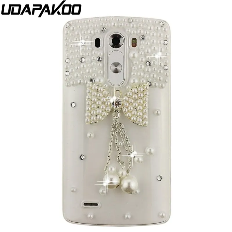 

Udapakoo DIY 3D Luxury Bling Crystal Rhinestone Back Case for LG Stylo 5 4 3 G3 G4 Beat W10 W30 Pro Q6 Diamond Phone Case Cover