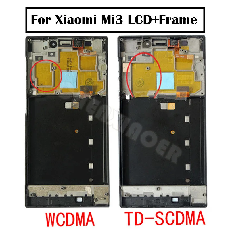 

100% test 5.0 inch For Xiaomi Mi3 LCD For XiaoMi Mi 3 Mi3 Display With Frame Touch Screen Digitizer Assembly free tools