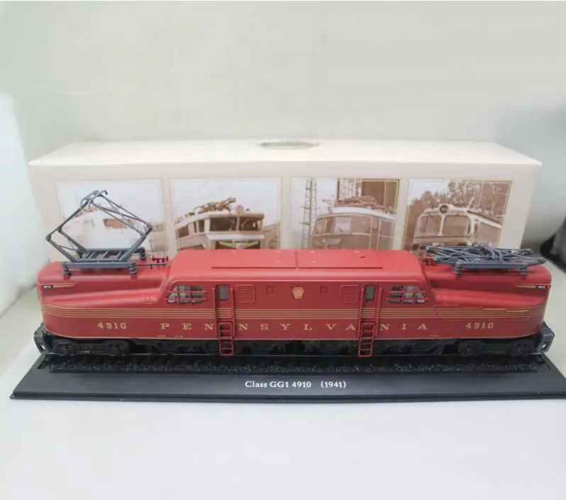 1: 87 масштаб сплава модель трамвая, высокая моделирования SNCF ClassGG1-4910, литая металлическая игрушка, ретро коллекция игрушка автомобиль