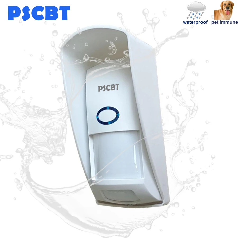 

outdoor PIR sensor infrared detector 433Mhz pet Immune waterproof pir infrared motion sensor for GSM WIFI home security system