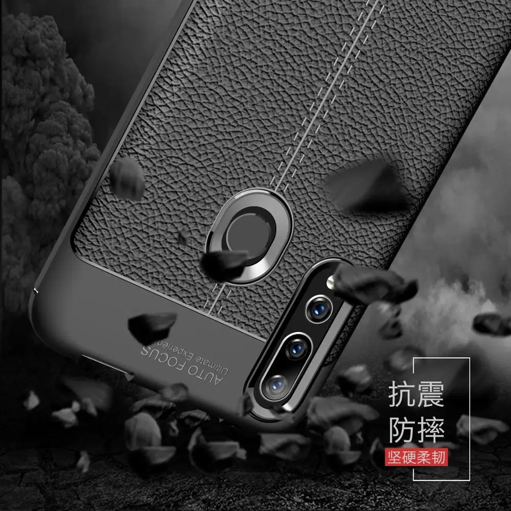 

Phone Case For Huawei Y9 prime 2019 Case For Huawei P Smart Z Luxury TPU Silicone Imitation Leather Cover Y9 prime 2019 Case
