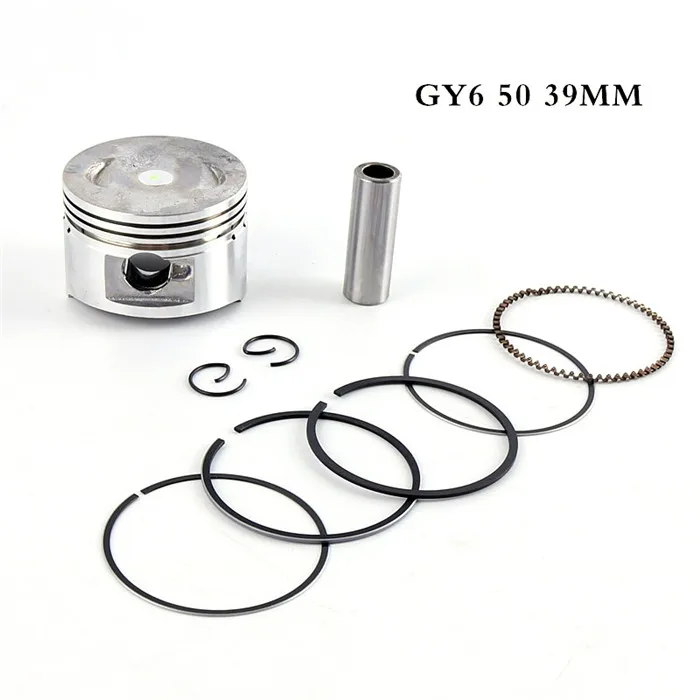 Скутер GY6 50 60 80 100 комплект поршневых колец для 4 stroke 50cc скутера ATV 139QMB 1P39QMB 137qma Q - Цвет: GY6 50 39mm