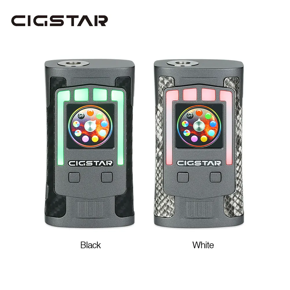 

Original Cigstar Greek Temple 230W TC Box MOD W/ 230W Max Output &1.3 inch Color Display & Side Fire Button E-cig Mod No Battery