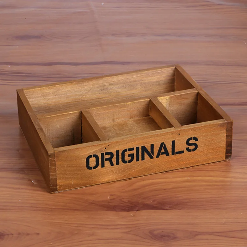 Классический стиль, деревянный держатель для хранения, настольный деревянный контейнер, коробка для хранения, коробки ручной работы, деревянный чехол, товары для дома