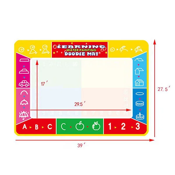 Вода рисунок Pad Doodle туристический коврик многоразовые Extra Large портативный раскраски книги по искусству настройки Развивающие игрушки для