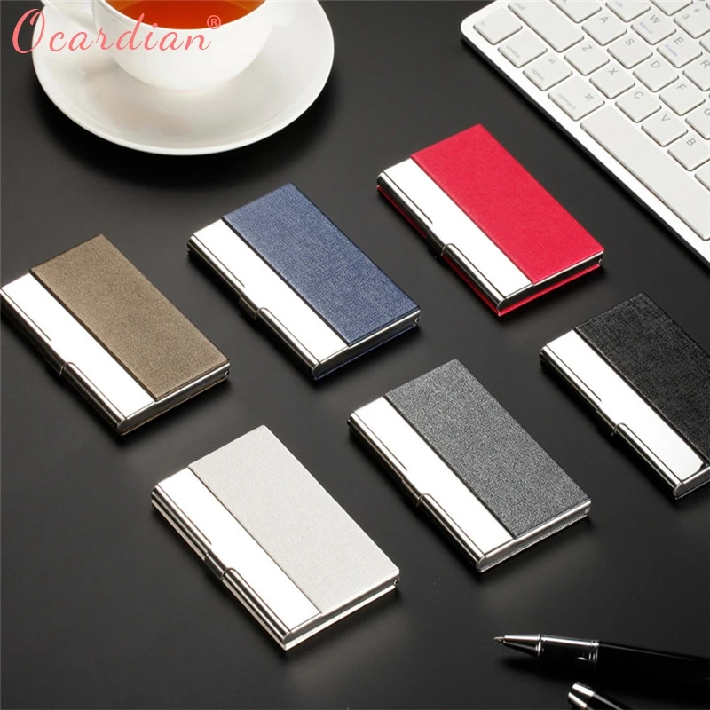 

OCARDIAN Preferential 2019 Pocket Holder Case ID Credit Wallet Stainless Steel Metal Business Card Dropshipping