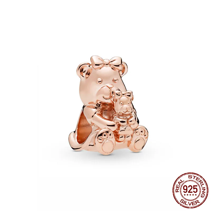 

100% 925 Sterling Silver Beads Dora Bear Charms fit Original Pandora Bracelets Women DIY Jewelry