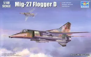 Trumpeter масштаб 1/48 модель 05802 MiG-27 &quotFlogger D&quot Истребитель бомбера | Игрушки и хобби