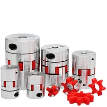 CNC Motor Jaw Shaft Coupler Flexible Spider plum Coupling D20 L25 4mm 5mm 6mm 6.35mm 8mm 9mm 10mm Elastic coupling