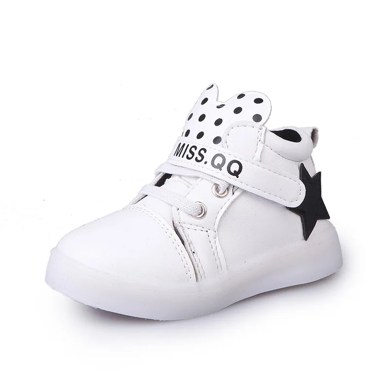 Crianças dos Desenhos Moda Bebê Meninos Meninas Luminosa Sapatos Esportivos Led Lumineus Tênis Animados Não-deslizamento Crianças Casuais Brilhante Estrela 9 Mamãe e Bebê