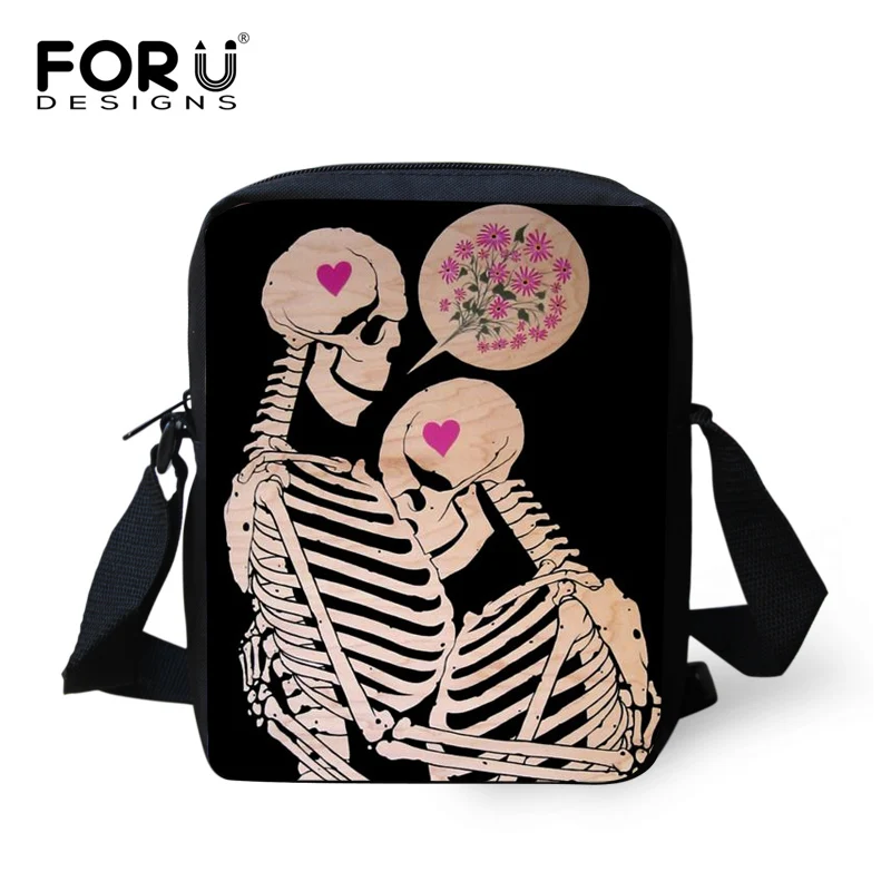 

brand designers women messenger bags fashion punk skull crossbody bags for girls casual travel shoulder bag mujer bolsa feminina