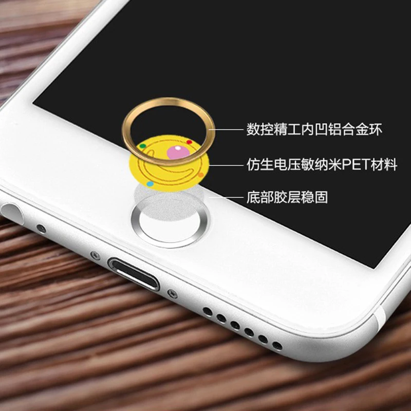 حار لطيف الدب القط الكرتون الهاتف المحمول شاشة اللمس id زر المنزل ملصقا مفتاح يغطي فيلم لتفاح iphone 5 7 5 ثانية 6 6 ثانية زائد se