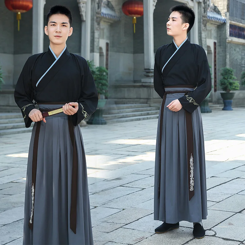 

Chinese ancient Costume Hanfu Male Traditional men Clothes Martial arts clothing Film TV Party Stage Performance garment