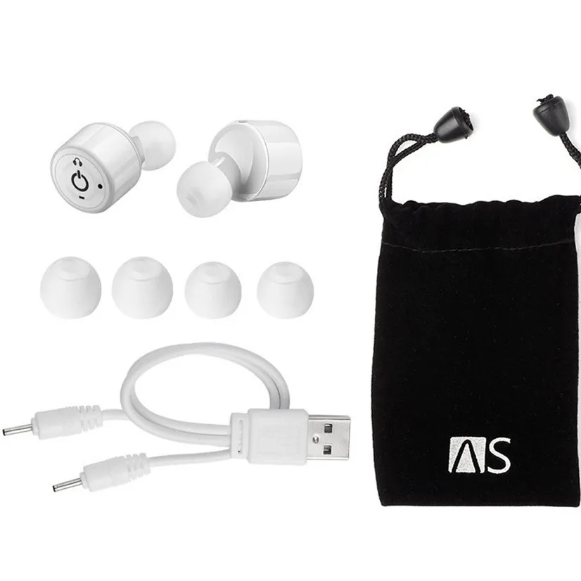 

Factory Price Binmer Hot Sell  Mini True Wireless Bluetooth Twins Stereo In-Ear Headset Earphone Earbuds Nov19 High Quality