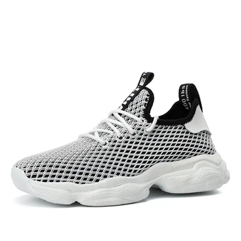 

New Mesh Couple Shoes Sneakers Breathable Men Casual Shoes Lace-Up Lightweight Comfort Walking Shoes Tenis Feminino Running