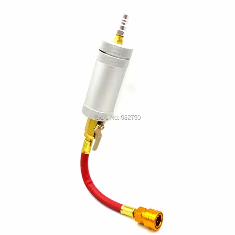 A/C AC Oil Dye Injector R12 R134a 2 Oz Car Refrigeration Oil Dye Injector Oil Dye Injector Filler Injection Tool