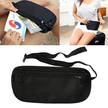 

Travel Storage Waist Bags Pouch Hidden Wallet Passport Money Waist Belt Bag Slim Secret Security Useful Travel Bags Chest Packs
