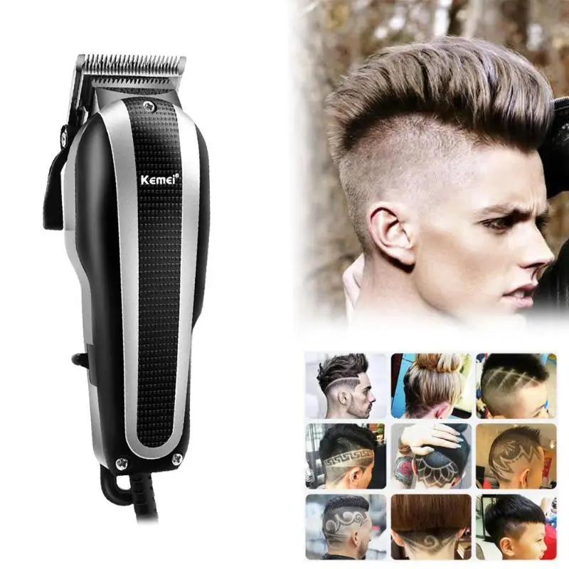 

Kemei KM-8848 Pro 12W Electric Hair Clipper Professional Hair Trimmer Rechargable Hair Trimmer Shaver Clipper for Men