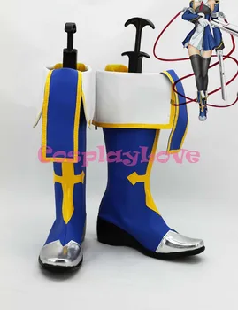

Custom-made BlazBlue Jin Kisaragi Cosplay Shoes Boots Blue Hand Made For Halloween Christmas Festival CosplayLove