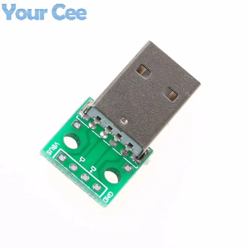 USB2.0 Male to 4P DIP Switch DIP Adapter Board Module USB Adapter Plate New (2)