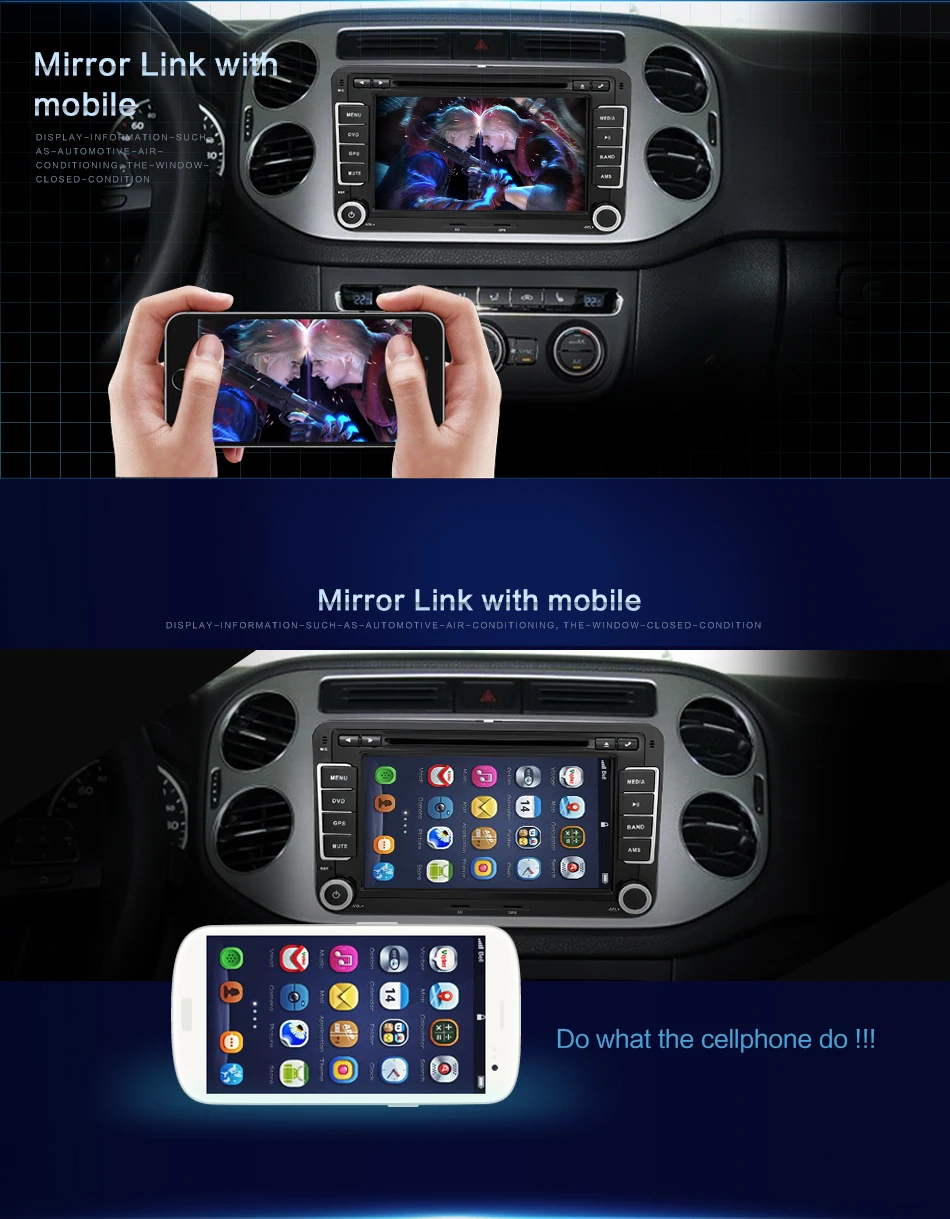 Discount Andriod 9 2 din 7" Car DVD gps Navi for Volkswagen golf 4 golf 5 6 SEAT touran passat B6 caddy transporter t5 polo tiguan Radio 8