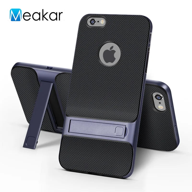 

Bracket Case 4.7For iPhone 6 Case For Apple iPhone 6 iPhone 6S Cell Phone Back Cover Case