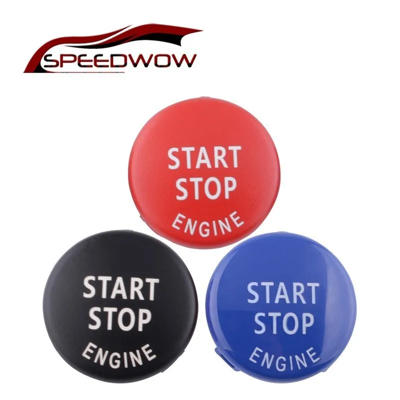 

SPEEDWOW Car Engine Ignition Start Stop Switch Button Key Ring Trim Replace Cover For BMW 3 5 Series E87 E90/E91/E92/E93 E60 E71