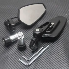 1 Pair 7/8″ Black Bicycle Motorcycle Side Mirrors ATV 22mm Handle Bar End Mirror CNC Rear View For Honda/Kawasaki/Suzuki/Yamaha