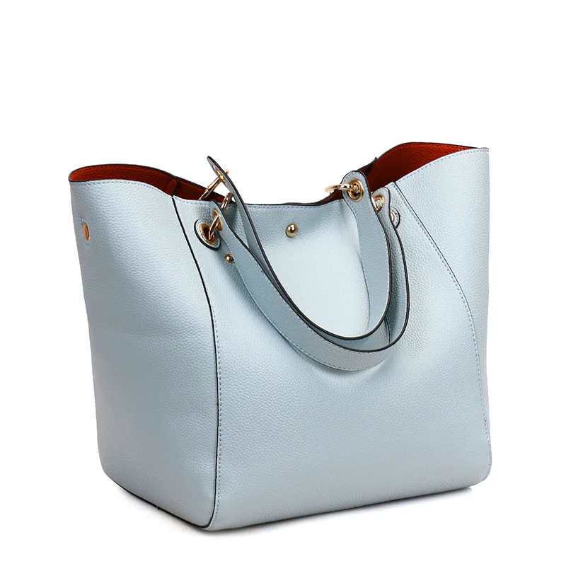 light blue shoulder bag