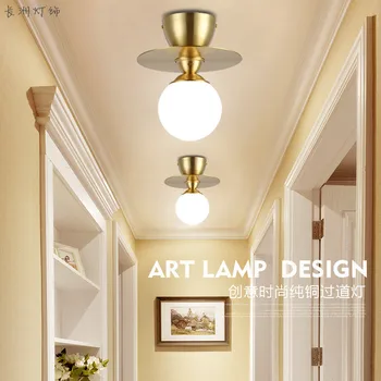 

LOFT iron brass ceiling light sitting room corridor of the sitting room the bedroom lamp lighting