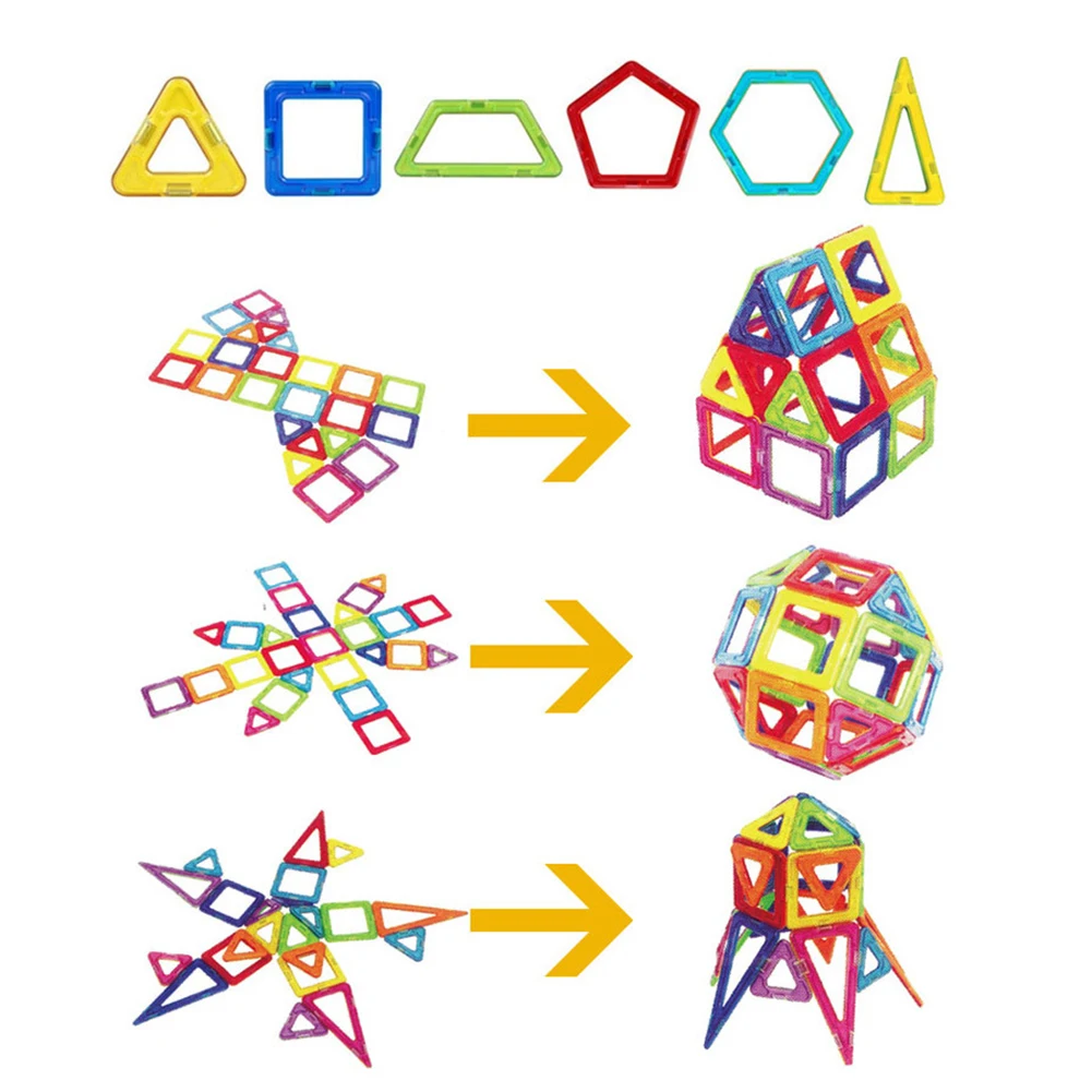 88 шт. Детские магнитные строительные блоки Обучающие модели игрушек строительные игрушки пластиковые магнитные блоки игрушки