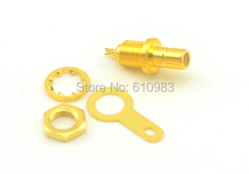 

SMB Solder Cup Goldplated RF Connector SMB Male Plug Bulkhead with Solder Cup Straight Conector