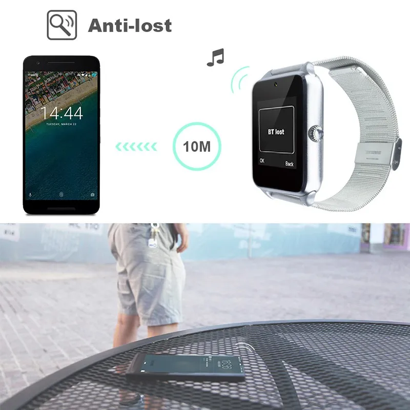 Лидер продаж Bluetooth Смарт часы Z60 для мужчин и женщин Bluetooth 2G Smartwatch Поддержка наручные часы с SIM для IOS Android 16 ГБ TF Bluetooth