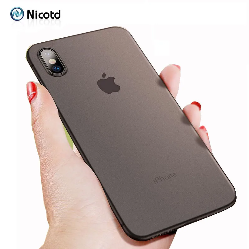

Ultra Thin Matte Phone Cases For iPhone 7 Plus 8 Case Cover For iPhone 6 6s 8 Plus Cases for iphone X 10 0.3mm Phone Bag cover