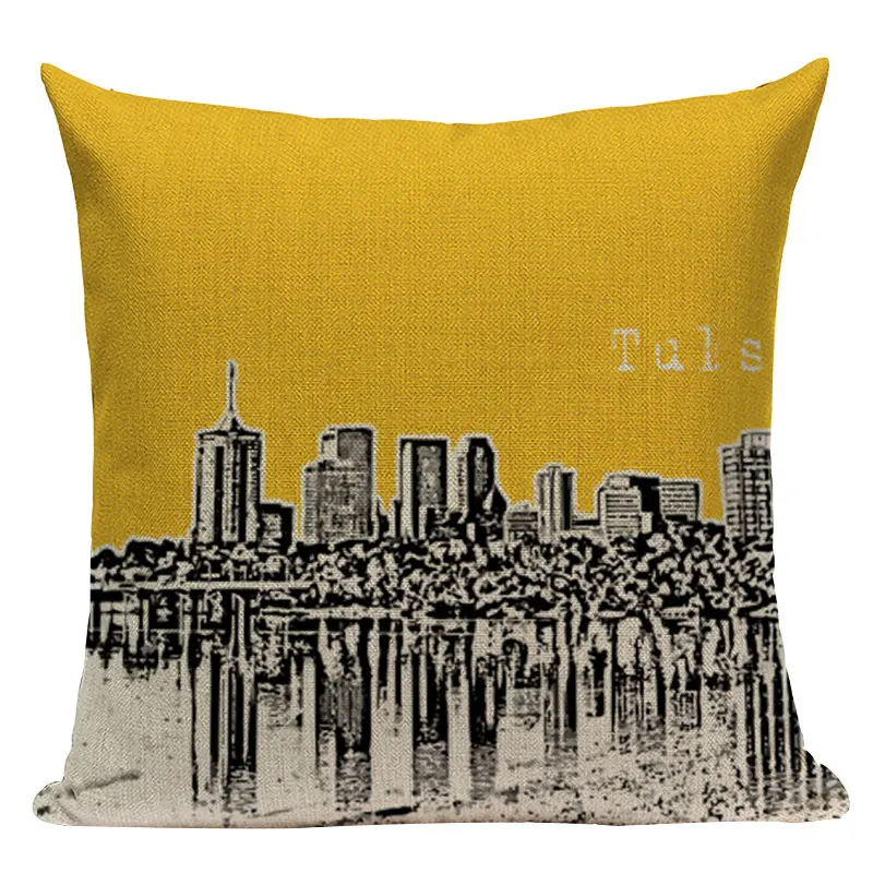 Винтажная Желтая подушка для дома, гостиницы, офиса, вечерние наволочки, стильная поясничная декоративная наволочка - Цвет: L458-11