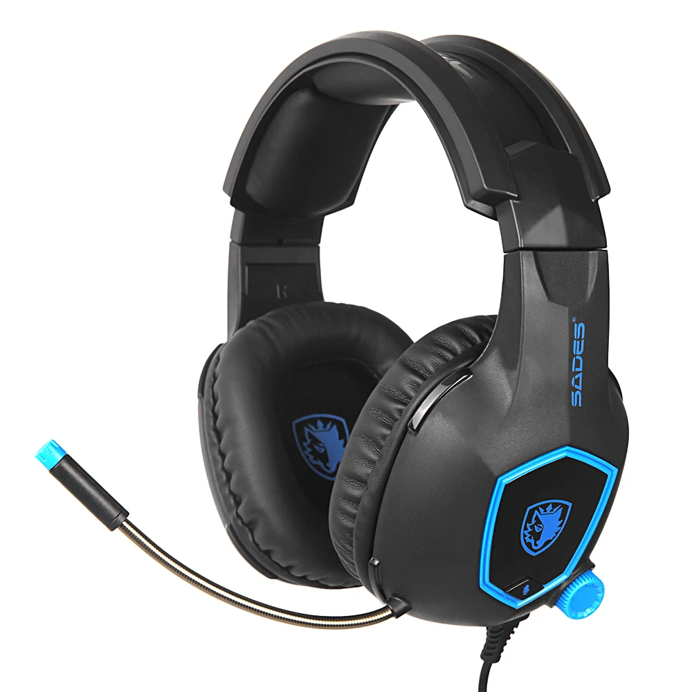 

SA-818 Gaming Headsets Over Ear 3.5mm Wired Headphones Noise Canceling Earphone with Microphone Volume Control for Laptop PS4